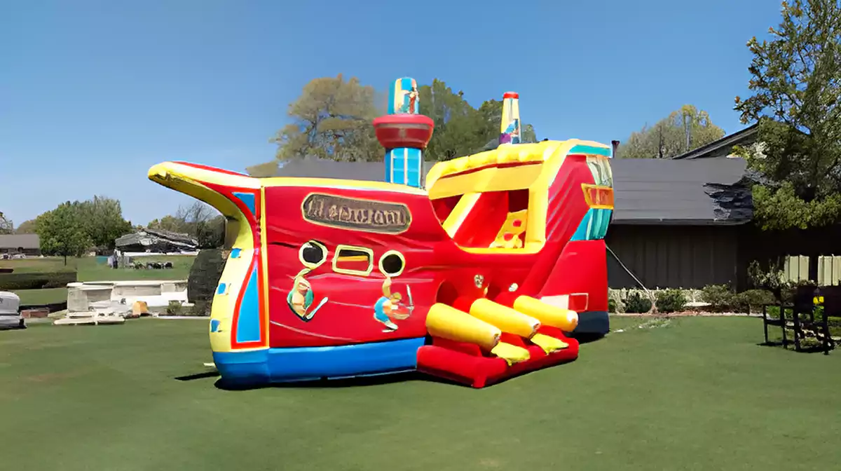 17' Pirate Ship, Medium Slides