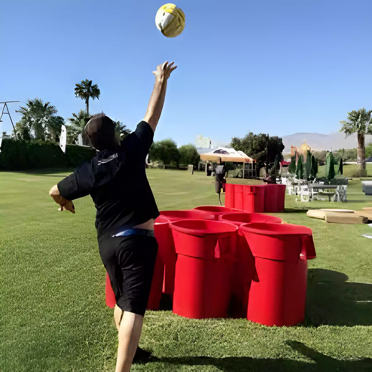 Giant Lawn Pong Game