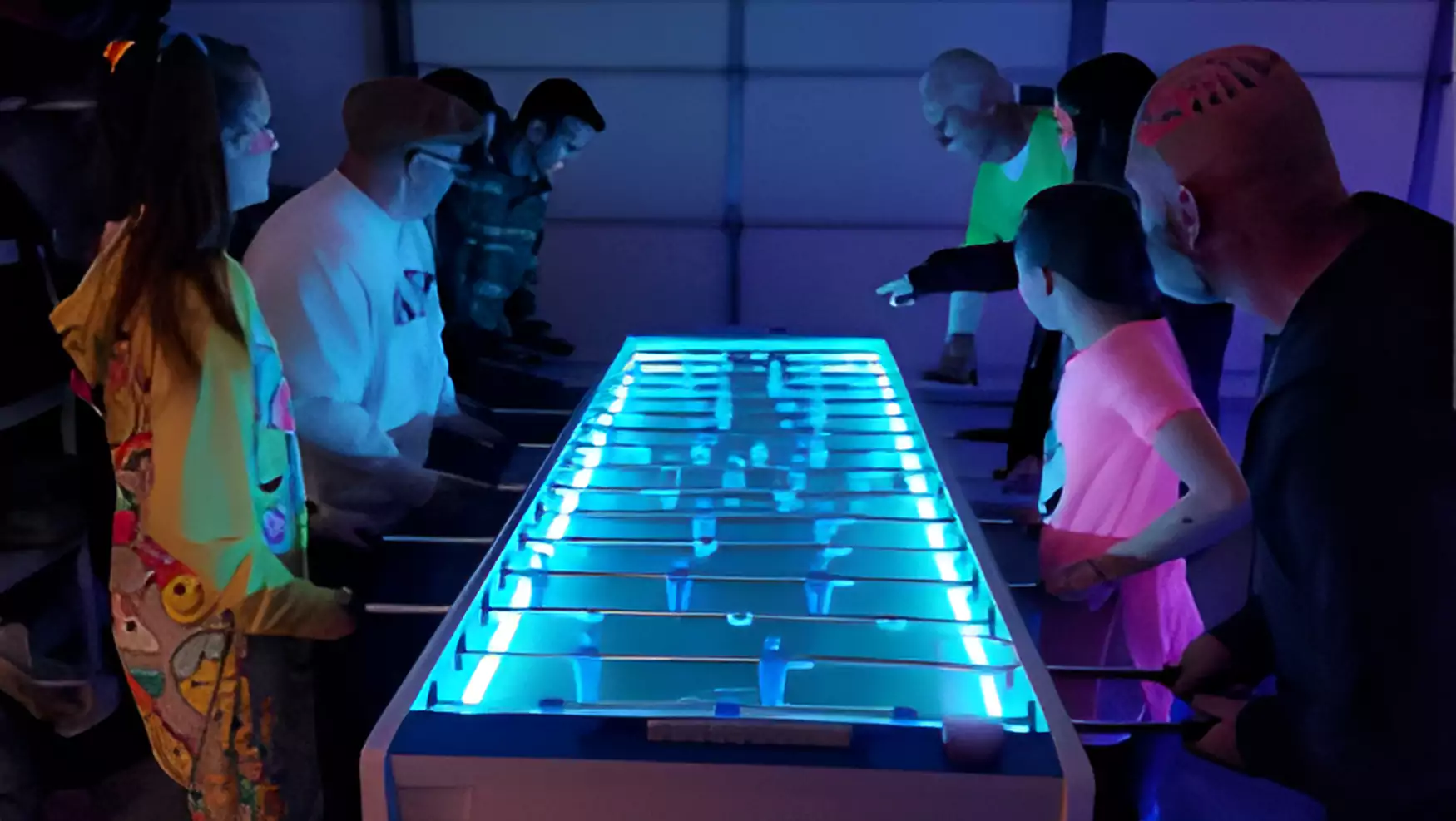 LED Fooseball 8 Man Arcade Game