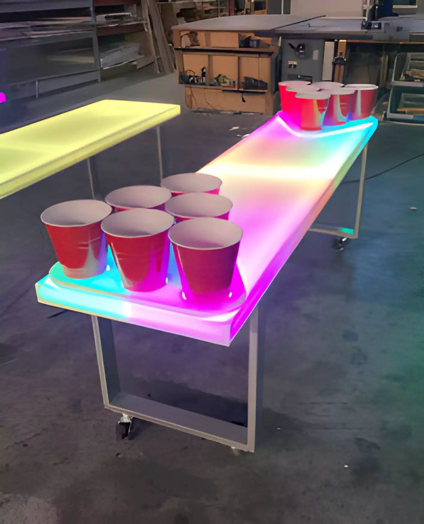 LED Table Pong Arcade Game